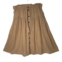 Universal Thread Tiered Pocket Midi Skirt Size XL‎ Tie Waist Peasant BOHO Flowy