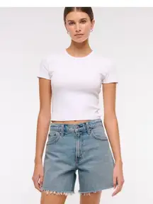 Abercrombie and Fitch the Dad short high-rise