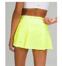 Lululemon Pace Rival Mid-Rise pleated Skirt Highlight Yellow 6