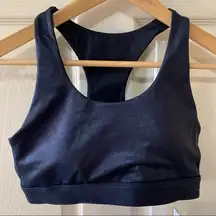 NWT Anthropologie All Fenix Liquid Metallic Navy High-Impact Sports Bra