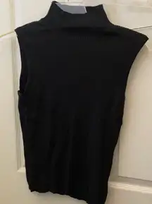 FINAL MARKDOWN Investments sleeveless dark grey turtleneck large