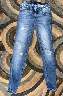 Skinny Distressed High Waisted Jeans