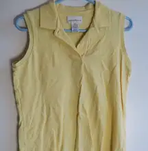 Cutter&buck yellow polo tank small