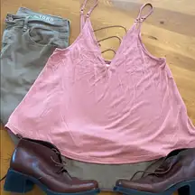 Anthropologie S SILENCE + NOISE Pink Cami Tank Top