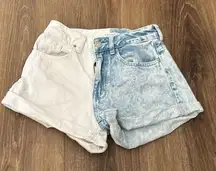 Pacsun Colorblock Mom Short high rise size 23