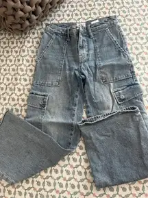 Hudson High Rise Cargo Jean Size 25
