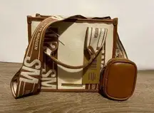 Brand new  bwebber canvas tote crossbody