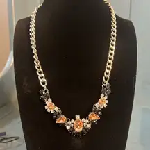 Vintage American Eagle Outfitters Gold and Black Necklace