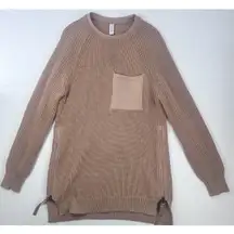 Varley Matteson Knit Pullover Sweater Brown Size Small M
