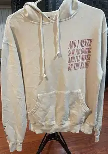 Taylor Swift  RED TOUR HOODIE OFFICIAL MERCH BEIGE SZ XS