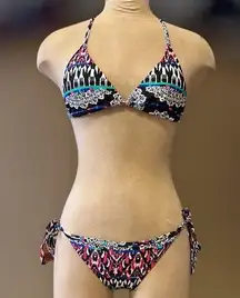 Express Bikini Swimsuit Swim Tribal Geometric String XS New