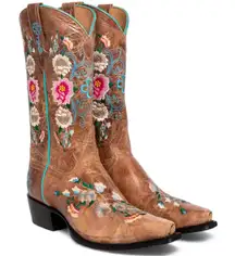 MACIE BEAN WOMEN'S ROSE GARDEN WESTERN BOOTS -
SNIP TOE