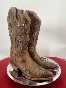 Twisted X Steppin‎ Out western boots, women’s, leather upper size 7 B