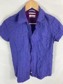 Columbia Omni Shade Short Sleeve button Up Shirt Size Small