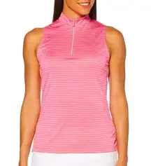 PGA Tour Apparel Women's Sleeveless Tonal Stripe Mock Top Size M