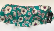 NWT Wildfox 60s Floral Swim Bandeau Top Size S