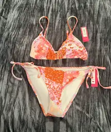 Floral Patchwork Bikini Set Size L by Xhilaration 