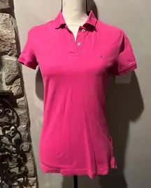 Tommy Hilfiger Hot Pink Short Sleeve Polo Shirt