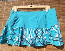 Nike Dri-Fit Golf/Tennis Aqua/Hot Pink/White Skort Size-M