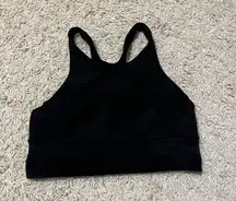 lululemon wunder train camo long line sport bra size 8