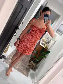 Red Floral Dress