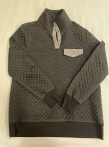 Black Quilted Pullover 