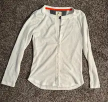 Women’s  White Long Sleeve Button Down Size L