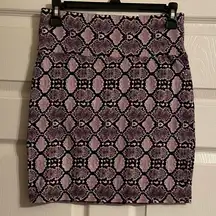 7 Charlotte Russe Snake Print Skirt