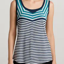 Max Studio‎ Striped Sleeveless Top