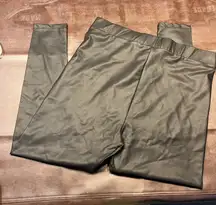 Topshop Maternity Faux Leather Leggings‎ US 14 Black High Rise Stretch Pants