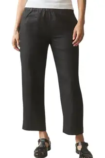NWOT American Giant Easy Summer Uniform Black Linen Pants Womens Medium