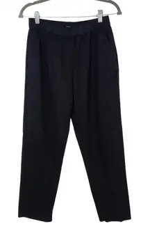 Who What Wear Black Linen Blend Cropped Pants Size 8 NWT