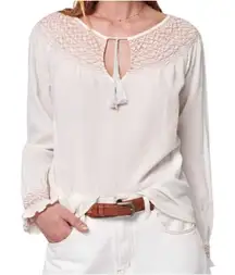 NWT Faherty Laura Embroidered Top