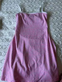 Pink Gingham Athletic Dress