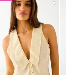 Priscilla  Satin Sleeveless Frankies Bikinis casual classic fall blouse top $155