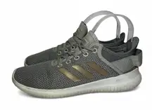Adidas grey & gold cloudfoam athletic Workout Shoes 6.5