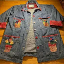 Vintage Casey Coleman Jean button up shacket s/m