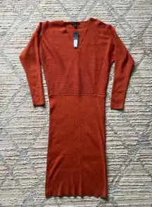 Overlap Sweater Dress
