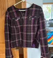 Chadwicks Purple Plaid Women's Top