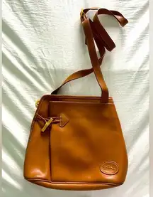 Longchamp leather crossbody bag