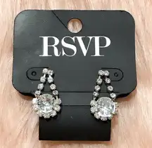 RSVP Fashion Elegant Clear Gem Earrings