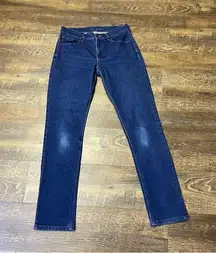 Mott and Bow Boyfriend Jeans Womens 29X32 (31) Blue Denim Dark Wash Stretch
