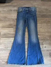 Mid Rise Super Flare Flying Monkey Jeans