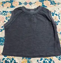 Gray target top