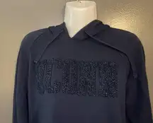 UConn Huskies Hoodie Womens Small Navy Blue NCAA College Pullover Raglan Fleece