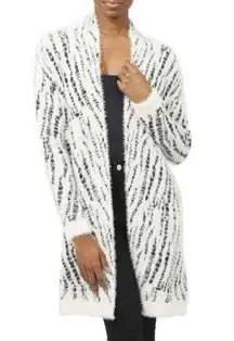 💕LOVE TOKEN💕 Betty Open Front Cardigan ~ Ivory & Black NWT