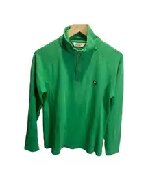 Lady Irish Notre Dame Fighting Irish Jacket Womens XL Green 1/4 Zip Lightweight