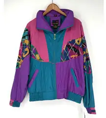 Active Elements 80's Wind Suit Complete Set Jacket & Pants Sz Large NWT RARE Vtg