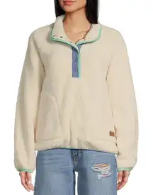 New Roxy Long Sleeve Kipsie Plush Sherpa Jacket