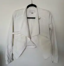 Blank NYC White Women's Moto Blazer Jacket